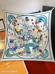 Hermes La Danse du Printemps Silk Scarf - 140x140cm - 1