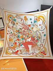 Hermes La Danse du Printemps Silk Scarf - 140x140cm - 2