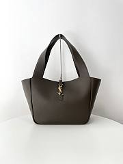 YSL LE 5 À 7 BEA in grained leather tote - 50×28×18cm - 2