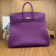 Hermes Birkin HAC 50cm togo lether purple bag - 1