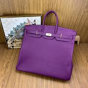 Hermes Birkin HAC 50cm togo lether purple bag - 6