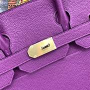 Hermes Birkin HAC 50cm togo lether purple bag - 3