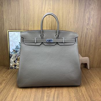 	 Hermes Birkin HAC 50cm togo lether grey bag