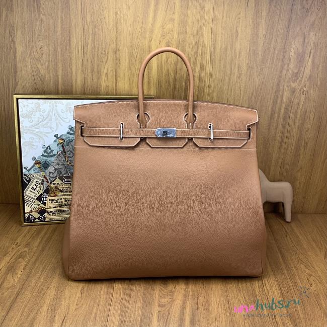 	 Hermes Birkin HAC 50cm togo lether brown bag - 1