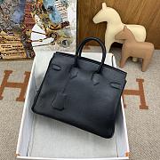 Hermès Birkin Shadow Swift leather black handbag 25cm  - 6