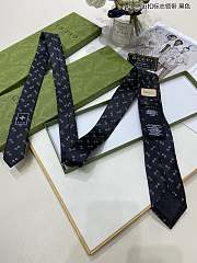 Gucci Horsebit Logo Black Tie - 4