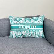 Dior Dioriviera Maria Grazia Chiuri Green Pillow 30*50cm - 1