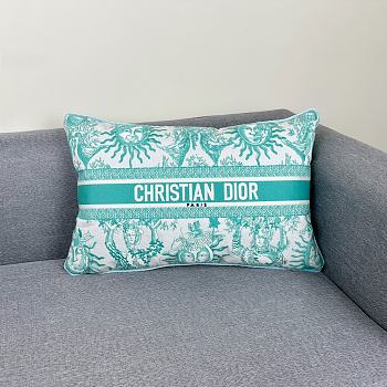 Dior Dioriviera Maria Grazia Chiuri Green Pillow 30*50cm