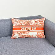 	 Dior Dioriviera Maria Grazia Chiuri Orange Pillow 30*50cm - 1