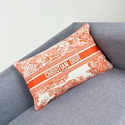 	 Dior Dioriviera Maria Grazia Chiuri Orange Pillow 30*50cm - 4