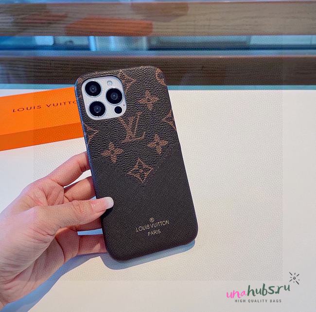 Louis Vuitton Brown Monogram Phone Case - 1