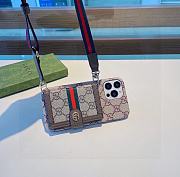 Gucci GG Ebony Canvas Phone Case With Strap - 1