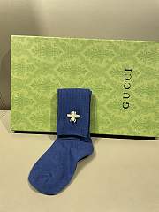 Gucci Blue Long Socks - 4