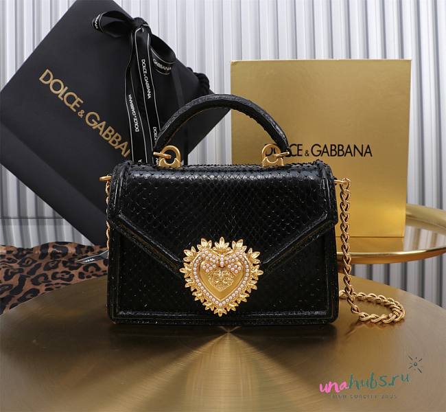 Dolce & Gabbana BORSASPALLA-TRACOLLA Black bag - 19 x 13 x 4.5 cm  - 1