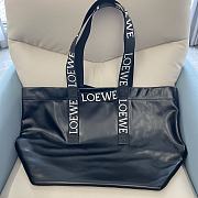 	 Loewe Distressed Leather Tote Bag In Black - 50*20*31cm - 5