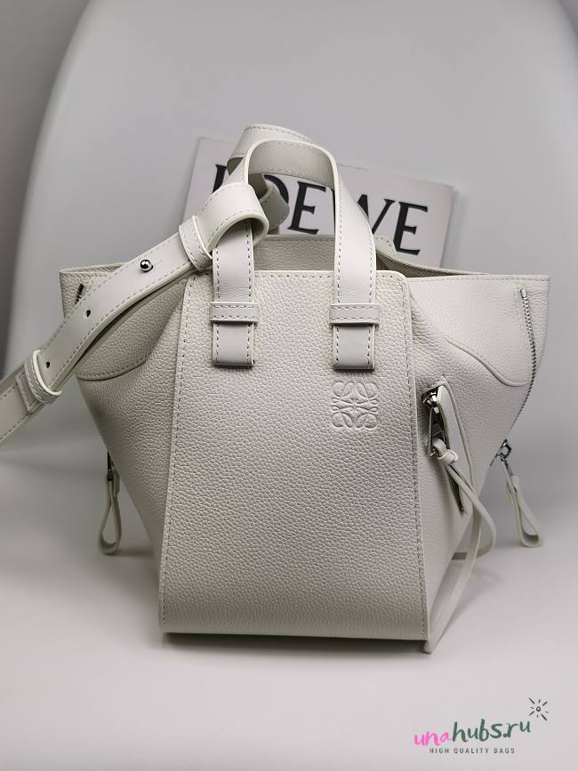 Loewe Hammock Anagram White Bag  - 1