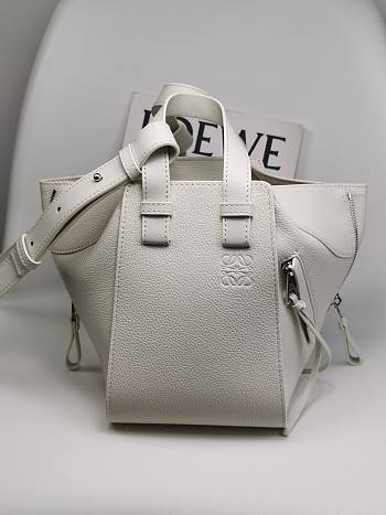 Loewe Hammock Anagram White Bag 