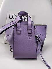 Loewe Hammock Anagram Purple Bag - 1