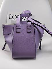 Loewe Hammock Anagram Purple Bag - 6