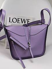 Loewe Hammock Anagram Purple Bag - 4