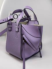 Loewe Hammock Anagram Purple Bag - 2