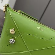 Loewe Puzzle Fold green pouch - 23*6.5*15.5CM - 6