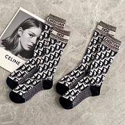 Dior Black Oblique Socks - 5