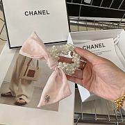 Chanel Pink Hair Tie - 1