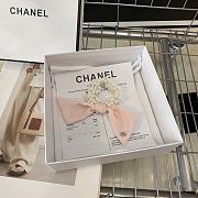 Chanel Pink Hair Tie - 4