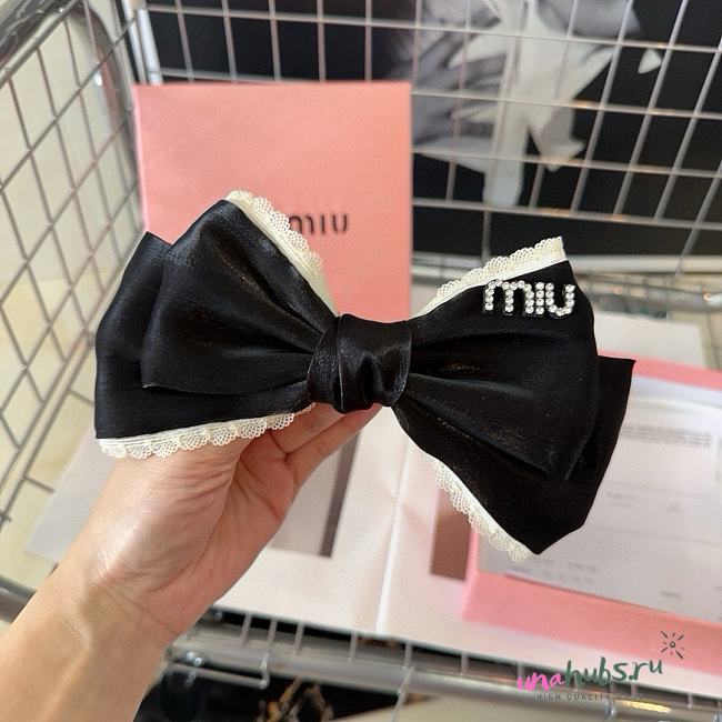 Miu Miu Black Hair Clip - 1