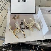 Chanel Pearl & Metal Claw Clip - 1