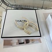 Chanel Pearl & Metal Claw Clip - 2