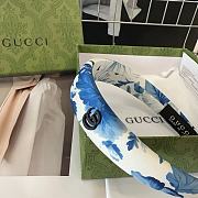 Gucci Blue & White Headband - 2