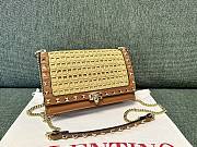 Valentino Garavani Rockstud leather clutch bag - 18.5x12x4CM - 4