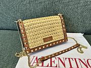 Valentino Garavani Rockstud leather clutch bag - 18.5x12x4CM - 3