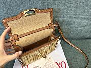 Valentino SMALL ROCKSTUD SHOULDER BAG IN WOVEN RAFFIA Natura 22.5*5*16CM - 4