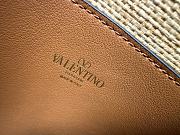 Valentino SMALL ROCKSTUD SHOULDER BAG IN WOVEN RAFFIA Natura 22.5*5*16CM - 3