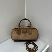 Miu Miu Arcadie Suede Brown Leather Bag - 1