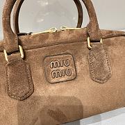 Miu Miu Arcadie Suede Brown Leather Bag - 2