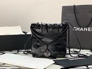 Chanel mini 22bag all black 23x18.5x6cm - 1