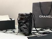 Chanel mini 22bag all black 23x18.5x6cm - 4