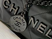 Chanel mini 22bag all black 23x18.5x6cm - 3