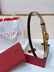 Vanlentino Vlogo Gold 2cm Belt - 2