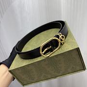 Gucci Black Leather Belt 2.5cm - 2