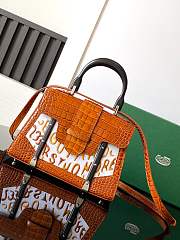 	 Goyard Saigon Small Crocodile Leather Bag - 15 cm x 7.5 cm x 20 cm  - 5