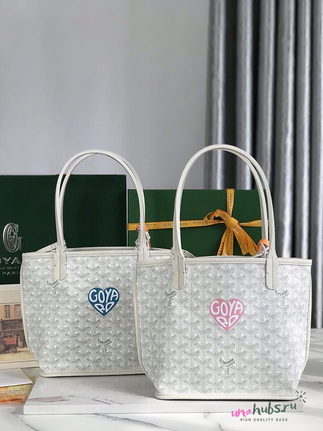 Goyard Anjou Mini White Tote - 28x20x20x10cm - 1