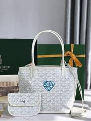 Goyard Anjou Mini White Tote - 28x20x20x10cm - 3