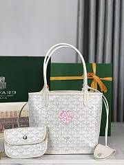 Goyard Anjou Mini White Tote - 28x20x20x10cm - 2