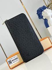 Louis Vuitton Black Long Zippy Wallet - 21cm - 5