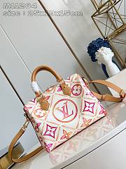 Louis Vuitton Speedy Tiles Canvas Coral Blue - 25x19x15cm - 2